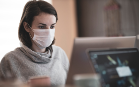 Post COVID-19: Returning to Business as Usual – What is the New Normal? 2 mask and computer2