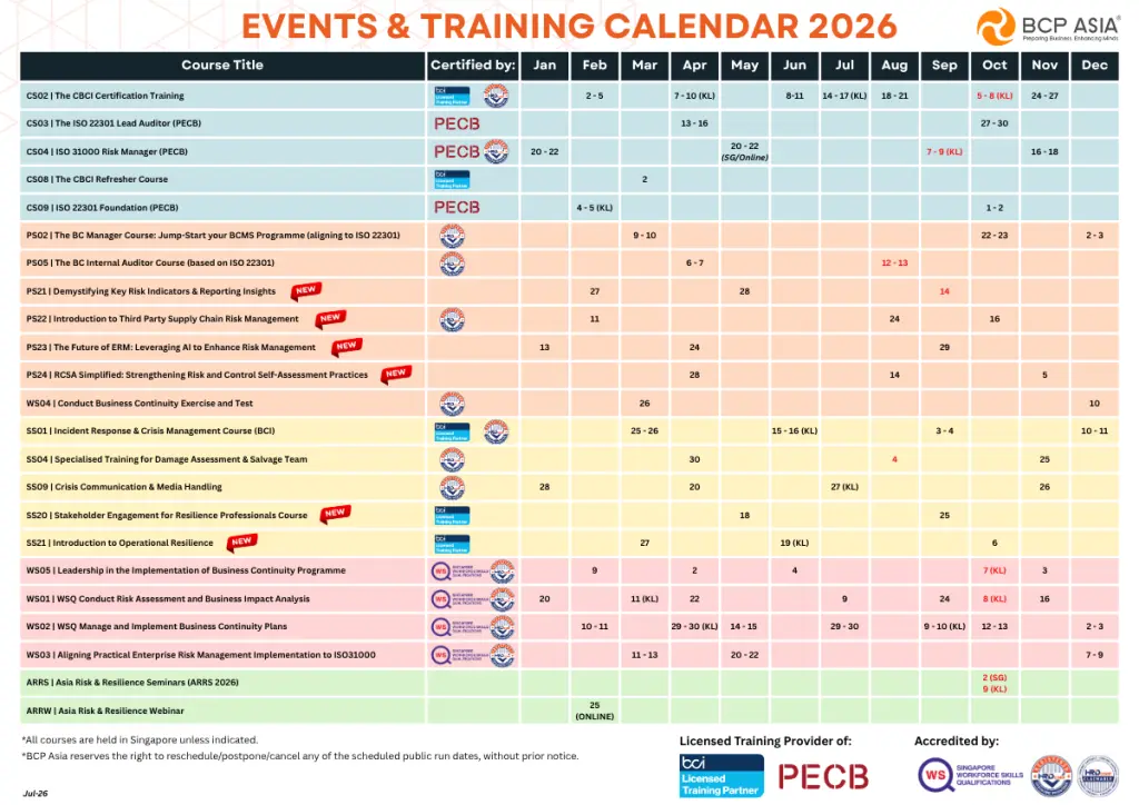 Events Training Calendar 1 image